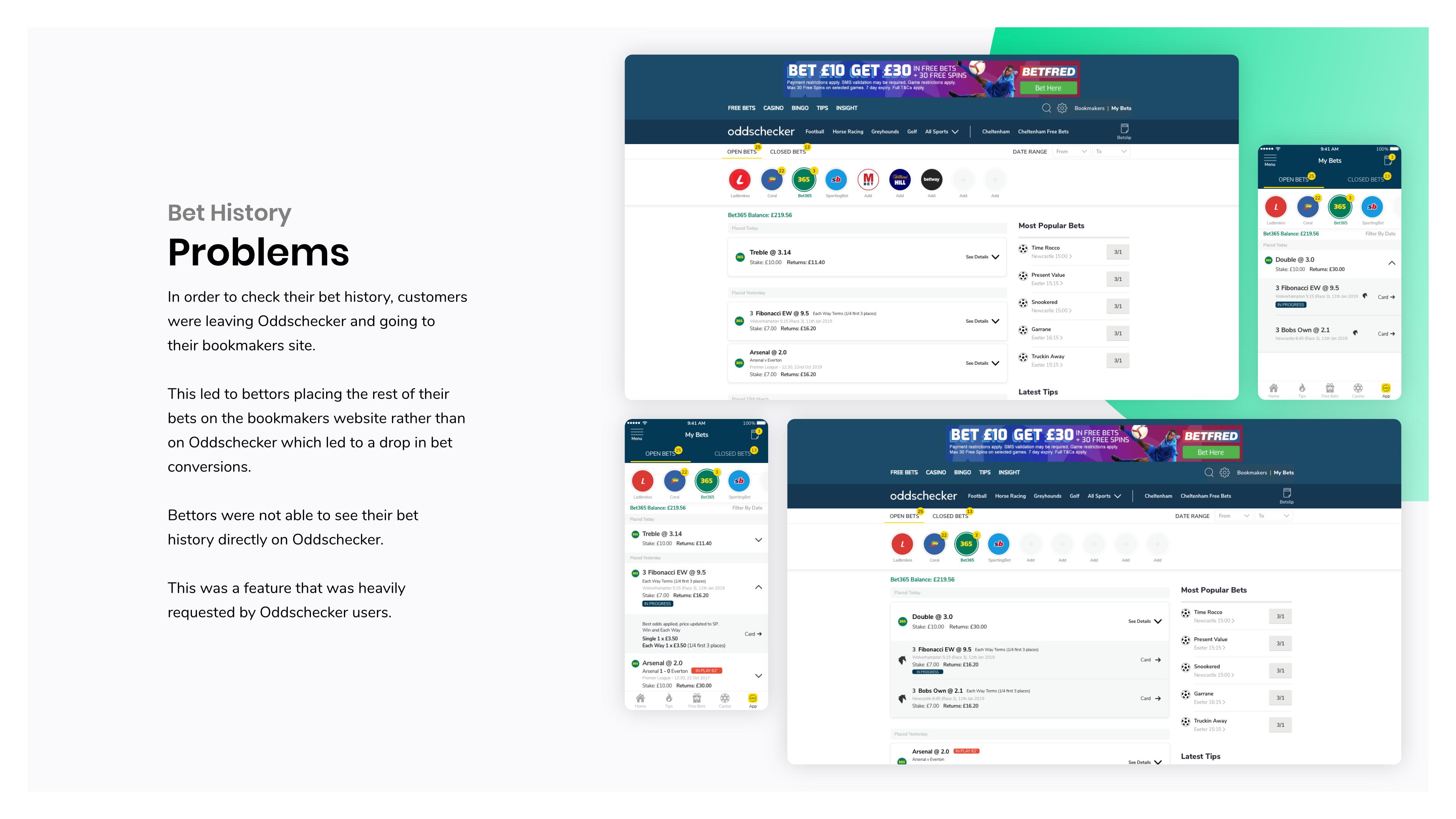 Oddschecker, page 8 of the 2020 portfolio