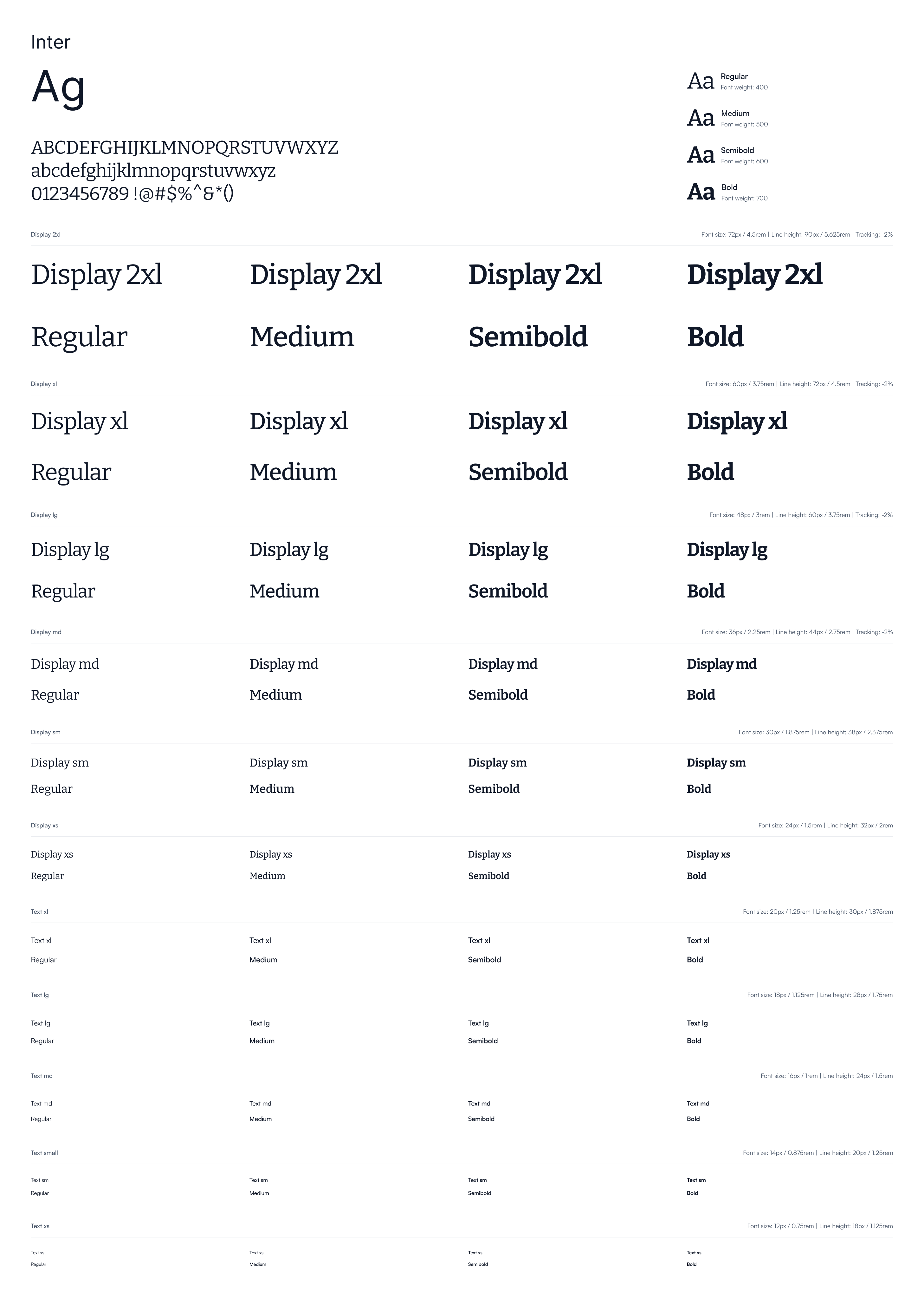 The web button matrix, five sizes across, showing default, hover, active, disabled and loading states for filled and outlined variants