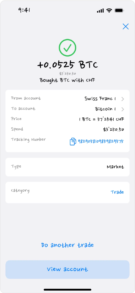Order confirmation